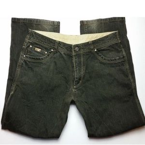 RARE KUHL Riot Jeans 36x31 Green